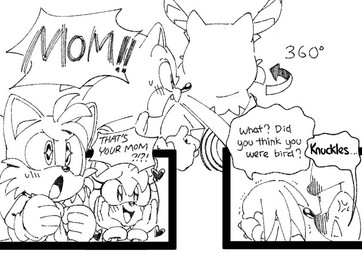anthro blush clothing cross-popping_vein dialogue exclamation_point female gloves group hand_on_face handwear heart_symbol interrobang laugh male open_mouth open_smile smile sparkles sparkling_eyes speech_bubble text turning kohane01 sega sonic_the_hedgehog_(film) sonic_the_hedgehog_(series) amy_rose knuckles_the_echidna longclaw_(sonic) miles_prower sonic_the_hedgehog avian bird canid canine echidna eulipotyphlan fox hedgehog mammal monotreme owl 2020 black_and_white comic english_text monochrome adopted_(lore) adopted_son_(lore) adoptive_mother_(lore) mother_(lore) mother_and_child_(lore) mother_and_son_(lore) parent_(lore) parent_and_child_(lore) parent_and_son_(lore) son_(lore)