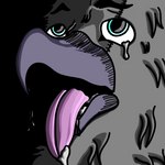 ahegao beak bodily_fluids cum emote eyebrows feathers fluffy genital_fluids looking_pleasured looking_up male solo tongue tongue_out xcoreus avian bird corvid corvus_(genus) oscine passerine raven 1:1 absurd_res alpha_channel cel_shading hi_res shaded