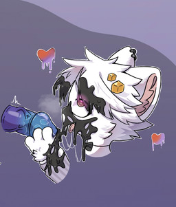 accessory ambiguous_gender anthro blue_penis bodily_fluids breath cum disembodied_penis duo ear_piercing erection fur genital_fluids genitals glans goo_drip goo_transformation gradient_penis hair hair_accessory heart_eyes heart_pupils heart_symbol holding_another's_penis holding_penis looking_pleasured male nude open_mouth paws penis piercing pink_inner_ear purple_penis side_view simple_background solo_focus tail tongue tongue_out transformation unusual_bodily_fluids unusual_cum unusual_genital_fluids vein veiny_penis white_body white_fur white_hair yumo_jiang 2025 colored headshot_portrait hi_res portrait shaded