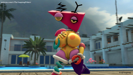 beach_chair bedroom_eyes big_breasts big_butt big_eyes breasts butt claws clothing female geometric hand_on_breast hand_on_leg hand_on_thigh hotel legwear leotard light looking_at_viewer narrowed_eyes palm_tree pink_body pink_eyelids pink_head plant pose purple_clothing purple_legwear purple_stockings seductive solo stockings sunlight swimming_pool text thick_thighs translucent translucent_body tree umbrella wide_hips wings yellow_body 5naptrap buhonero75_(modeler) glitch_productions patreon the_amazing_digital_circus zooble_(tadc) animate_inanimate humanoid living_toy 16:9 2025 3d_(artwork) digital_media_(artwork) hi_res source_filmmaker_(artwork) url widescreen nonbinary_(lore)