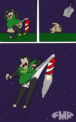 anthro assisted_exposure barefoot black_body black_fur black_nose bottomwear briefs briefs_pull clothed clothing clothing_pull clothing_removal eyes_closed feet firecracker fur green_clothing green_grass green_shirt green_t-shirt green_topwear humiliation humor khaki_pants khaki_shorts lighting_firecrackers male mistake monotone_briefs monotone_clothing monotone_underwear night open_mouth open_smile overweight overweight_male pants_removal pantsing pantsless pantsless_anthro pantsless_male rocket shirt shocked shorts smile solo star t-shirt teeth_showing tighty_whities tongue tongue_out tongue_showing toony topwear triforce underwear underwear_pull wedgie white_briefs white_clothing white_underwear foxmanad nintendo the_legend_of_zelda dom_(foxmanad) bear black_bear mammal ursine comic hi_res