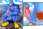 anthro balls beak blue_body bodily_fluids building city cock_vore cross_section erection genital_fluids genitals humanoid_genitalia humanoid_penis inside_penis internal macro male male_pred masturbation multiple_prey muscular muscular_male penile penis precum prostate prostate_stimulation sitting solo urethra urethral vore mayar nintendo star_fox falco_lombardi avian bird absurd_res digital_media_(artwork) hi_res