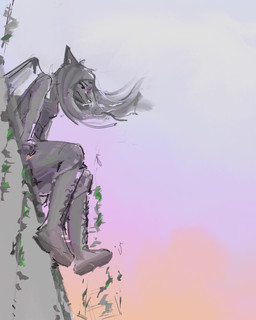 anthro bone_frill boots clothed clothed_anthro clothed_female clothing day depression female footwear frill_(anatomy) frown gradient_background hair knee_boots knee_highs leaf legwear long_hair looking_down low-angle_view outside sad shoes side_view simple_background sitting sky solo wind wings rehikir cavemanon_studios goodbye_volcano_high ko_op_(game_developer) snoot_game fang_(gvh) prehistoric_species pterosaur reptile scalie 2025 4:5 colored digital_media_(artwork) digital_painting_(artwork) hi_res painting_(artwork) restricted_palette shaded