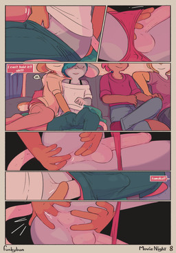 anal anal_fingering anthro anus balls clothed clothing electronics erection female female_fingering female_fingering_male femboy fingering foreskin furniture genitals grope hand_in_pants hand_in_underwear male male_fingered page_number penis penis_grab penis_grab_under_briefs sex shirt sofa stealth_sex tail television text title topwear underwear conditional_dnp funkybun cassandra_(funkybun) emil_(funkybun) lily_(funkybun) sophie_(funkybun) bovid caprine goat lagomorph leporid mammal mouse murid murine mustelid otter rabbit rodent artist_name comic english_text hi_res trans_(lore)