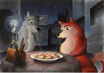 amber_eyes bread breadsticks candle candlelight chest_tuft duo female feral food light male male/female meatball night tuft urban unicorn_(artist) balto_(series) disney lady_and_the_tramp spaghetti_scene universal_studios balto jenna_(balto) canid canine canis domestic_dog husky mammal nordic_sled_dog siberian_husky spitz 1997 dated signature