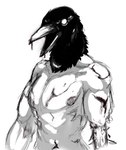 abdominal_scar amputee arm_scar beak black_body black_feathers blood blood_on_beak bodily_fluids chest_scar disability feathers for_a_head looking_away male melee_weapon muscular muscular_humanoid muscular_male nightmare_fuel no_pupils open_beak open_mouth scar shirtless shirtless_humanoid shirtless_male simple_background solo spikes weapon weapon_arm white_background tomokes fear_and_hunger crow_mauler animal_head animal_humanoid avian avian_humanoid bird bird_humanoid corvid corvid_humanoid corvus_(genus) corvus_humanoid crow crow_humanoid humanoid oscine passerine 2025 black_and_white monochrome sketch