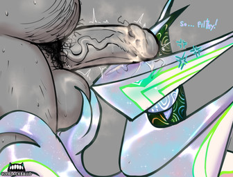 angry ball_fondling balls belly_hair big_balls big_penis biped black_body bodily_fluids body_hair cross-popping_vein duo female fondling genitals green_body human_on_humanoid humanoid_genitalia humanoid_penis interspecies male male/female multicolored_body musk musky_penis not_furry overweight overweight_human overweight_male penis penis_on_head pubes pubes_in_foreskin smegma stray_pubes sweat text vein veiny_penis white_body ze_blackball.d the_prism_lady alien human humanoid mammal 2025 absurd_res artist_name digital_media_(artwork) english_text hi_res