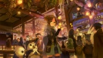 belt clothing crowd eyewear fantasy glasses gloves great_sword green_eyes group handwear large_group male melee_weapon solo_focus sword warrior weapon scallop_(artist) avian bird domestic_cat felid feline felis human mammal wallpaper