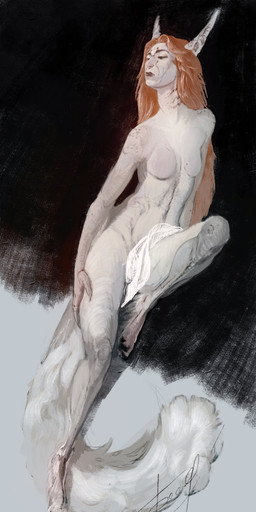 breasts featureless_breasts female hair nude simple_background solo wide_hips reykat animal_humanoid cat_humanoid felid felid_humanoid feline feline_humanoid humanoid mammal mammal_humanoid hi_res source_request unavailable_at_source