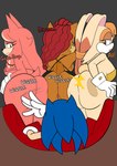 anthro anus big_breasts big_butt bikini breasts butt butt_slap clothing dress female genitals group huge_butt male male/female pussy side_view slap swimwear two-piece_swimsuit anonymous_artist archie_comics sega sonic_the_hedgehog_(archie) sonic_the_hedgehog_(comics) sonic_the_hedgehog_(series) the_murder_of_sonic_the_hedgehog alicia_acorn conductor's_wife_(sonic) sonic_the_hedgehog vanilla_the_rabbit canid canine canis chipmunk ground_squirrel lagomorph leporid mammal rabbit rodent sciurid wolf hi_res
