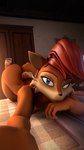 anthro bed blue_eyes brown_body brown_fur brown_hair butt butt_from_the_front feet female fur furniture hair humanoid_feet inside looking_at_viewer nude on_bed plantigrade seductive selfie soles solo conditional_dnp domibun archie_comics sega sonic_the_hedgehog_(archie) sonic_the_hedgehog_(comics) sonic_the_hedgehog_(series) warfare_machine sally_acorn warfare_sally 3d_(artwork) 4k 9:16 absurd_res digital_media_(artwork) hi_res source_filmmaker_(artwork)