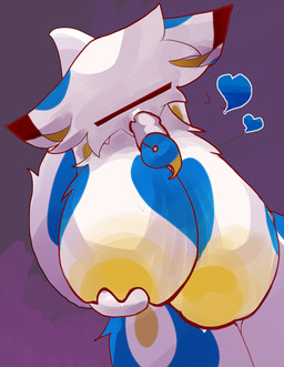 big_breasts breasts censor_bar disembodied_penis duo fellatio female feral forced fur genitals male male/male mostly_offscreen_male oral penile penis sex simple_background solo_focus unconscious white_body white_fur wide_hips yubenshang hi_res