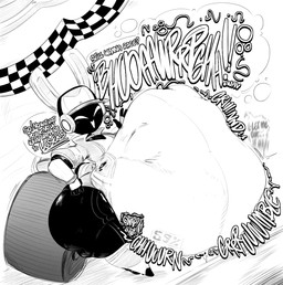 abdominal_bulge ambiguous_gender ambiguous_prey anthro belly big_belly breasts burping churn clothing digestion electronics female female_pred headphones huge_belly huge_hips huge_thighs hyper hyper_belly leotard machine motorcycle onomatopoeia overweight overweight_anthro overweight_female percentage robot_pred rumbling_stomach screaming_prey screen screen_face smile solo sound_effects struggling struggling_prey tail talking_to_viewer text thick_thighs uncaring_pred unusual_anatomy unusual_tail vehicle visor vore wide_hips tuppenjskewer project_turboblast tempo_(project_turboblast) lagomorph leporid mammal rabbit robot robot_anthro 2026 digital_drawing_(artwork) digital_media_(artwork) hi_res monochrome