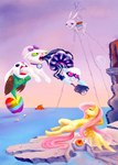 2017 angel_(mlp) apple camera chimera discord_(mlp) domestic_cat draconequus earth_pony equid equine felid feline felis female feral floating fluttershy_(mlp) food friendship_is_magic fruit gingerfoxy grey_body group gummy_(mlp) hair hasbro horse inspired_by_formal_art lagomorph leporid long_legs lying male mammal moon my_little_pony mythological_creature mythological_equine mythology nightmare_moon_(mlp) on_back opalescence_(mlp) outside pegasus photo_finish_(mlp) pink_hair plant pony rabbit salvador_dalí sea sleeping surreal twittermite_(mlp) water white_body wings yellow_body zap_apple