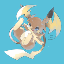 ambiguous_gender anthro blue_eyes claws fangs featureless_crotch fur looking_at_viewer open_mouth orange_body orange_fur paws simple_background solo tail teeth merino_9999 nintendo pokemon pokemon_legends_z-a generation_9_pokemon mega_evolution mega_raichu mega_raichu_y pokemon_(species) 1:1 2025 hi_res signature