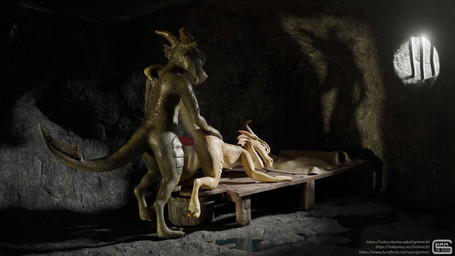 abuse anal anal_knotting anal_penetration animal_genitalia animal_penis anthro anthro_penetrated anthro_raping_anthro anus ass_up bed bodily_fluids broken_rape_victim butt butt_slap crying cum cum_from_ass cum_in_ass cum_inside dialogue dominant dominant_anthro dominant_male duo ejaculation feet female female_penetrated female_raped forced furniture genital_fluids genitals knot knotted_penis knotting leaking_cum lying male male/female male_penetrating male_penetrating_female male_rape male_raping_female male_raping_male on_back orgasm penetration penile penile_penetration penis penis_in_ass prison_cell pull_out rape rubbing_butt sex slap soles spread_legs spreading standing standing_sex submissive submissive_anthro submissive_female tail tears teeth toes vulva womb_tattoo grimm3d sound_warning the_desert_drazil_(grimm3d) the_hermit_drazil_(grimm3d) drazil_(grimm3d) kobold lizard reptile scalie 16:9 3d_(artwork) 3d_animation animated digital_media_(artwork) hi_res huge_filesize long_playtime sound video widescreen