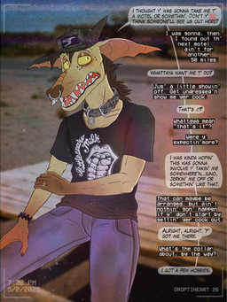 anthro clothing collar desert dialogue facial_hair facial_piercing gay_for_pay looking_at_viewer male nose_piercing nose_ring photo_background piercing profanity recording redneck ring_piercing rough_trade septum_piercing septum_ring simple_background soliciting solo southern text droptineart kobold lizard mammal reptile scalie english_text hi_res mixed_media photography_(artwork)