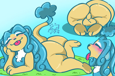 balls big_butt blue_eyes blue_hair blushed_face butt genitals hair male moan monkey_tail solo tongue tongue_out createdbyniya nintendo pokemon chilly_willy fan_character willy_(createdbyniya) generation_5_pokemon haplorhine mammal monkey pokemon_(species) primate simipour 3:2 digital_media_(artwork) hi_res