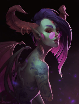 2_horns arm_tattoo black_background brown_horn chin_piercing convenient_censorship curled_horn ear_piercing ear_ring eyebrows eyelashes eyewear female female_humanoid furgonomics furry-specific_piercing glasses green_body green_skin hair half-closed_eyes horn horn_piercing horn_ring_(piercing) humanoid_pointy_ears light lips medium_hair membrane_(anatomy) membranous_wings mouth_closed multicolored_hair narrowed_eyes not_furry piercing pink_eyewear pink_sunglasses pink_wings pointy_ears purple_eyebrows purple_lips red_eyes ring_piercing round_glasses shoulder_tattoo simple_background solo sunglasses tattoo text two_tone_hair wings alice_pisoni draw_this_in_your_style demon demon_humanoid horned_humanoid humanoid winged_humanoid 2021 absurd_res adobe_photoshop_(artwork) artist_name colored digital_drawing_(artwork) digital_media_(artwork) english_description half-length_portrait hi_res lighting portrait shaded