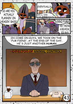 black_ears black_nose brown_body brown_fur dialogue female feral fur gold_(metal) gold_tooth grey_body grey_fur hair male multicolored_body multicolored_fur pink_hair speech_bubble text two_tone_body two_tone_fur white_body white_fur redundantmodule 101_dalmatian_street 101_dalmatians disney alfred_bright big_fee_(101_dalmatians) fergus_(101_dalmatians) sid_(101_dalmatians) canid canine fox human mammal murid murine rat red_fox rodent sciurid tree_squirrel true_fox comic english_text hi_res