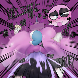 alternative_fashion anthro anthro_on_anthro anthro_penetrated anthro_penetrating anthro_penetrating_anthro anus balls bandage bandaged_arm big_anus big_balls big_butt big_penis black_body black_clothing black_eyeshadow black_fur black_underwear blush bodily_fluids bottomless broken_heart broken_heart_marking bubble_butt butt butt_slap cigarette clothed clothing cum cum_in_ass cum_inside cumshot duo ejaculation eyeshadow female female_penetrated fur genital_fluids genitals goth half-closed_eyes happy happy_sex heart_(marking) heart_symbol holding_cigarette holding_object horn huge_butt huge_penis hyper hyper_butt makeup male male/female male_penetrating male_penetrating_female markings narrowed_eyes nude penetration penis pink_body pink_fur purple_background raised_clothing raised_underwear rear_view sex simple_background slap slightly_chubby sound_effects sweat sweatdrop tail teeth text thick_thighs tired tongue tongue_out underwear unicorn_horn crowundeadcat cartoon_network lego the_lego_movie unikitty! crow_(thedeathcrow) unikitty domestic_cat felid feline felis mammal undead 2025 digital_media_(artwork) english_text hi_res signature