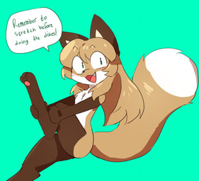 3_toes anthro bangs big_tail blush brown_body brown_fur brown_hair brown_nose chest_tuft cute_fangs dialogue digitigrade dipstick_tail eyebrow_through_hair eyebrows fangs featureless_chest feet female female_anthro fur gloves_(marking) green_background green_eyes hair hands_on_leg leg_markings long_hair looking_at_viewer markings multicolored_body multicolored_fur nude open_mouth pawpads paws pink_pawpads raised_leg simple_background sitting socks_(marking) solo speech_bubble tail tail_markings teeth text toes translucent translucent_hair tuft two_tone_body two_tone_fur white_body white_fur conditional_dnp fiddleafox averi_(fiddleafox) canid canine fox mammal red_fox true_fox english_text