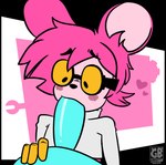blush clothing coat cog eyewear fellatio first_person_view fur glasses gloves hair handwear heart_symbol lab_coat oral penetrating_pov penetration penile pink_body pink_fur pink_hair sex simple_background tools topwear vaginal vaginal_penetration wrench terryeternity goommy_(goommymuffin) muffin_(goommymuffin) mammal mouse murid murine rodent animated hi_res