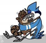 anal anal_penetration avian balls bird blue_jay blush gay male mordecai penetration penis raccoon regular_show rigby verquilion
Rating: Explicit
Score: 3
User: Pokelova
Date: December 31, 2013