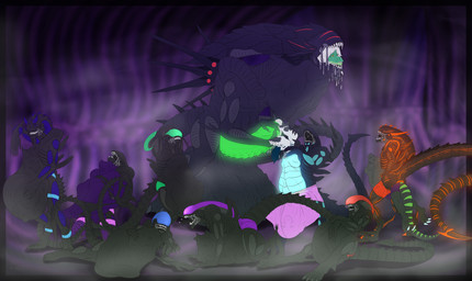 abdominal_bulge all_fours anal anal_vore anthro arm_support balls belly belly_humping belly_rub big_balls big_bulge big_penis big_tail bodily_fluids bottomwear bulge clothed clothing cock_vore detailed_bulge digestion digestion_implied drooling dry_humping fangs feet_first female female_prey genitals glowing glowing_genitalia glowing_markings glowing_penis grin hand_on_belly hand_on_neck hand_on_penis head_first hive horn huge_balls huge_penis humping hyper hyper_balls hyper_genitalia hyper_penis implied_fatal implied_snuff imprint kneeling larger_pred leaning leaning_backward leaning_on_elbow lying male male_pred male_prey markings mouth_shot muffled multiple_pred multiple_prey neck_bulge on_side open_mouth oral_vore paws penile penis predator/prey prey_imprint prey_outline raised_tail revealing_outfit saliva scenery seductive shorts size_difference skimpy smile smirk soft_vore spread_legs spreading squirming standing stretchy_belly struggling struggling_prey tail teasing teeth tight_belly tight_bottomwear tight_bulges tight_clothing tight_shorts tight_underwear underwear vore conditional_dnp samagthrav2 alien_(franchise) mythology nintendo pokemon ashkor diamond_(wiserodin032402) eezo_(eezo) gremlin_cat_(readasaurous) kali_inez kiru_(icedrake20) matthias_(tigereye7669) phase_(phaseduskclaw) pilar rat_(hane) vel'_gahrus xenomorph_emperor_(lukan) zelo_(flardan) alien dragon emperor_xenomorph equid equine felid generation_5_pokemon gremlin_cat lizard mammal murid murine mythological_creature mythological_equine mythological_scalie pantherine pokemon_(species) rat reptile rodent scalie tiger unicorn xenomorph zorua absurd_res hi_res