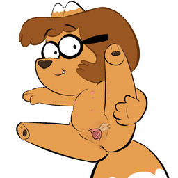 anthro anus brown_hair clitoris eyewear fangs female flat_chested genitals glasses hair multi_nipple nipples nude simple_background solo spread_legs spread_vulva spreading teeth vulva white_background young young_anthro intest harvey_beaks nickelodeon claire_(harvey_beaks) canid canine fox mammal 1:1 aliasing digital_media_(artwork) hi_res