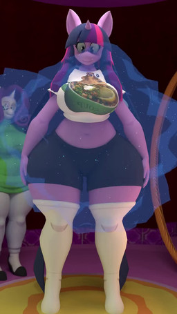 anthro big_breasts bouncing_breasts breast_expansion breasts cleavage clothed clothing duo expansion female female/female horn magic navel panties smile sweater thick_thighs thigh_expansion topwear torn_clothing underwear princesstwilight friendship_is_magic hasbro my_little_pony mythology rarity_(mlp) twilight_sparkle_(mlp) equid equine mammal mythological_creature mythological_equine unicorn 3d_(artwork) 3d_animation 9:16 animated digital_media_(artwork) hi_res no_sound short_playtime video