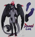 animal_genitalia anthro athletic athletic_anthro athletic_male balls genitals humanoid_genitalia humanoid_penis hybrid_genitalia hybrid_penis male penis piercing sheath solo tail tongue tongue_piercing wings itsymitsy mythology damien_lune dragon mythological_creature mythological_scalie scalie hi_res