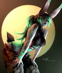 areola breasts clothing female green_hair hair medium_breasts nipples panties solo translucent translucent_clothing underwear lerapi final_fantasy square_enix animal_humanoid humanoid lagomorph lagomorph_humanoid leporid_humanoid mammal mammal_humanoid rabbit_humanoid viera hi_res