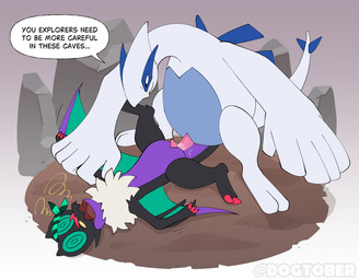anthro bodily_fluids cum dominant dominant_male duo genital_fluids genitals grin hypnosis male male/male mind_control penetration penis questionable_consent smile spiral spiral_eyes submissive submissive_male tapering_penis text dogtober nintendo pokemon generation_2_pokemon generation_6_pokemon legendary_pokemon lugia noivern pokemon_(species) english_text