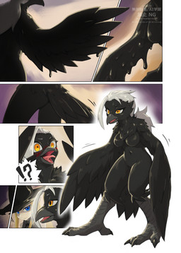 after_transformation anthro beak biped black_body black_feathers blonde_hair blue_eyes blush breasts confusion duo feathers featureless_breasts feet female female_anthro female_humanoid gender_transformation goo_drip goo_transformation hair holidays human_to_anthro interrobang magic_user motion_lines mtf_transformation non-mammal_breasts nude nude_anthro nude_female open_mouth orange_eyes solo_focus species_transformation standing talons three-quarter_view toes transformation white_hair winged_arms wings witch shizumi_tsubasa halloween animal_humanoid avian avian_humanoid bird bird_humanoid corvid corvid_humanoid human humanoid mammal oscine passerine 2025 colored comic digital_media_(artwork) hi_res watermark