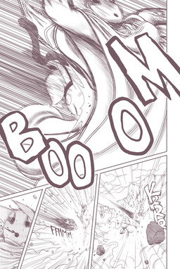 4_panel_comic ambiguous_gender blood bodily_fluids cloak clothing cloud duo explosion fur mask motion_lines outside rock sky sound_effects text conditional_dnp umikit nintendo pokemon pokemon_mystery_dungeon spike_chunsoft muro_(aots) generation_2_pokemon pichu pokemon_(species) 2026 comic english_text monochrome