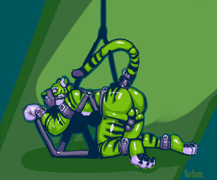 accessory ankle_cuffs anthro backsack balls bdsm bondage bound butt cock_ring cuff_(restraint) erection fuck_bench genitals glistening harness jewelry latex leather leather_cuffs leather_harness leather_strap male muzzle_(object) muzzled penis penis_accessory penis_cuff penis_jewelry restraints simple_background solo straps submissive submissive_male tail tail_cuff wrist_cuffs turbinedivinity cantares felid mammal pantherine tiger 2014 digital_media_(artwork)