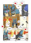 akiru_cario anal anal_penetration anthro anus balls black_body black_fur blue_body blue_fur blush bodily_fluids bow_(feature) bow_tie braixen brother_(lore) brothers_(lore) canid canine comic cum cum_in_ass cum_in_mouth cum_inside dialogue english_text erection eyewear fan_character father_(lore) father_and_child_(lore) father_and_son_(lore) fellatio fur generation_4_pokemon generation_6_pokemon genital_fluids genitals glasses group group_sex heart_symbol hi_res incest_(lore) kissing lucario male male/male male_penetrated male_penetrating male_penetrating_male mammal nephew_(lore) nintendo oral oral_penetration orgasm parent_(lore) parent_and_child_(lore) parent_and_son_(lore) penetration penile penis pokemon pokemon_(species) sex sibling_(lore) son_(lore) spitroast text uncle_(lore) uncle_and_nephew_(lore) winick-lim yellow_body yellow_fur