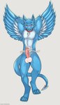 anthro balls blush bodily_fluids claws collar cum erection fur genital_fluids genitals glans looking_at_viewer male nude penis pink_glans pink_penis simple_background smile solo tail white_background white_balls wings midnight_blue mythology dragon furred_dragon furred_scalie mammal mythological_creature mythological_scalie scalie digital_media_(artwork) hi_res