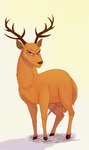 anatomically_correct anatomically_correct_genitalia anatomically_correct_penis animal_genitalia animal_penis balls cervine_genitalia cervine_penis feral feralized genitals male penis solo cajuzinho02 beastars louis_(beastars) deer mammal absurd_res hi_res