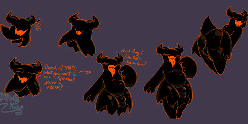 anthro anus backsack balls big_butt black_body bulge butt clothing femboy genitals horn looking_at_viewer male nude open_mouth rear_view shortstack shortstack_male simple_background slightly_chubby smile solo tail text thick_thighs tongue tongue_out wide_hips minty_kane deltarune undertale_(series) shadow_mantle_(deltarune) animate_inanimate darkner shadow_creature 2025 digital_media_(artwork) hi_res