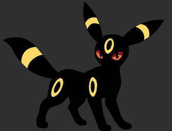 ambiguous_gender black_body feral fur fur_markings glistening glistening_eyes grey_background markings red_eyes ring_(marking) side_view simple_background solo yellow_body noye nintendo pokemon eeveelution generation_2_pokemon pokemon_(species) umbreon 2025 digital_drawing_(artwork) digital_media_(artwork) flat_colors