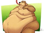 4:3 anthro bear belly belly_overhang big_belly double_chin feederism feeding feedism hose hose_in_mouth love_handles male mammal moobs morbidly_obese morbidly_obese_anthro morbidly_obese_male obese obese_anthro obese_male overweight overweight_anthro overweight_male pec_grab pecs preed solo toner tube_feeding tube_in_mouth