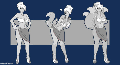 annoyed anthro base_one_layout basic_sequence big_breasts biped breasts chest_tuft clothing female footwear growth hair high_heels human_to_anthro jewelry linear_sequence multi_tail one_row_layout pendant shoes short_hair simple_background snout solo species_transformation standing surprised tail tail_growth three_frame_image three_frame_sequence transformation transformation_sequence transparent_background tuft unidentified-tf league_of_legends riot_games tencent riven_(lol) canid canine fox human mammal 2019 absurd_res alpha_channel digital_media_(artwork) hi_res monochrome sequence