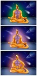 5_fingers abs annoyed anthro becoming_erect biceps comet erection eyes_closed fingers from_front_position genitals glowing glowing_body looking_at_genitalia looking_at_penis looking_down lotus_position male masturbation meditation multicolored_body muscular muscular_male nude nude_male penis planet sex solo space tail window mishajeans brill_(vedrax) dinosaur hadrosaurid ornithischian ornithopod parasaurolophus prehistoric_species reptile scalie absurd_res comic hi_res