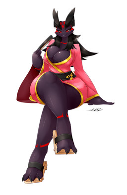 2015 3_toes anthro averyshadydolphin big_breasts black_hair black_sclera breasts cleavage clothed clothing dark_skin digital_media_(artwork) dragon eyebrows eyelashes female footwear hair hand_fan hi_res humanoid japanese_clothing jou kimono long_legs looking_at_viewer markings red_eyes red_markings sandals simple_background sitting slit_pupils smile solo tall thick_thighs toes white_background wide_hips yaojou
Rating: Questionable
Score: 2
User: Cat-in-Flight
Date: September 26, 2017 2015 3_toes anthro averyshadydolphin big_breasts black_hair black_sclera breasts cleavage clothed clothing dark_skin digital_media_(artwork) dragon eyebrows eyelashes female footwear hair hand_fan hi_res humanoid japanese_clothing jou kimono long_legs looking_at_viewer markings red_eyes red_markings sandals simple_background sitting slit_pupils smile solo tall thick_thighs toes white_background wide_hips yaojou
Rating: Questionable
Score: 2
User: Cat-in-Flight
Date: September 26, 2017