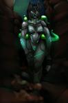 black_fur black_hair black_nose breasts canine cyan_eyes cyborg female fur hair looking_at_viewer mammal nipples pussy ritsukaxan solo tentacles white_fur
Rating: Explicit
Score: 3
User: xXK1T5UN3Xx
Date: March 06, 2014