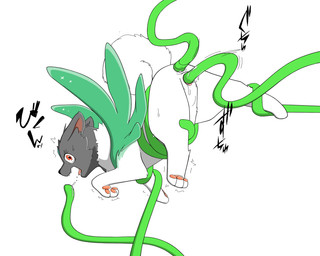 abstract_background anal anal_penetration angry bodily_fluids crying female feral forced fur green_tentacles grey_body grey_fur midair multicolored_body multicolored_fur penetration rape red_eyes restrained restrained_by_tentacles sex simple_background solo tears tentacle_in_ass tentacle_in_vagina tentacle_penetration tentacle_sex tentacles two_tone_body two_tone_fur vaginal vaginal_penetration white_background white_body white_fur karitom fabulous_beasts dingxiang_(fabulous_beasts) canid canine canis mammal tianma wolf 5:4 hi_res