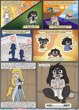 anthro asylum bdsm black_hair blonde_hair blue_eyes bondage bound clothed clothing coat detailed_background diaper duo eyewear female floppy_ears glasses hair hospital inside lab_coat long_hair lop_ears medical pantsless_female restraints stink_fumes straitjacket text topwear towel towel_on_head wearing_diaper wearing_glasses the_padded_room esmeralda_kingsley ludivine_laminelle canid canine mammal procyonid raccoon absurd_res comic english_text hi_res