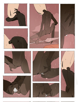 anthro bathing biped black_body bodily_fluids cum cum_from_vagina cum_in_vagina cum_inside female fingering genital_fluids genitals horn hornet's_needle non-mammal_vulva nude nude_female segmented_body showering sitting sitting_on_ground solo spread_vulva spreading vaginal vaginal_fingering vulva wet justdog hollow_knight:_silksong hollow_knight_(franchise) team_cherry hornet_(hollow_knight) arachnid arthropod spider 2026 comic hi_res
